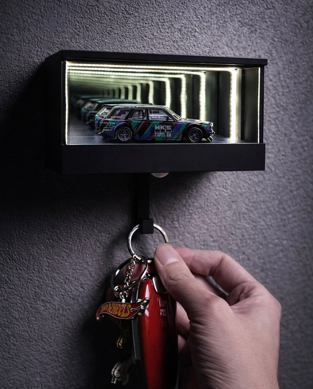 Modern LED Wall Art Key Holder – Stylish Home Décor